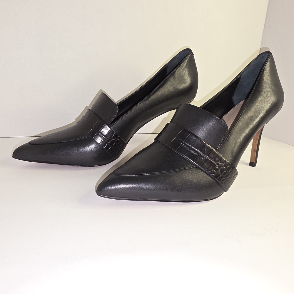 Banana Republic Madison 12-Hour Loafer Pump, Black, SElegant Black Women's Heels